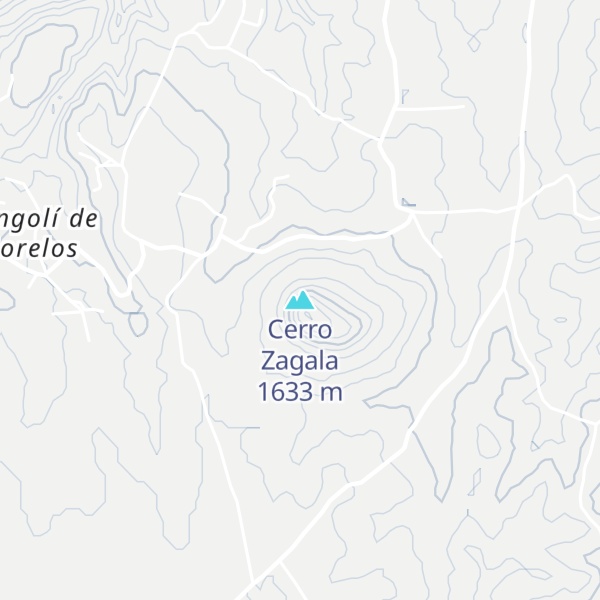 Map of Cerro Zagala