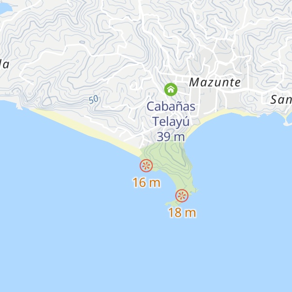 Map of Cabañas El Copal