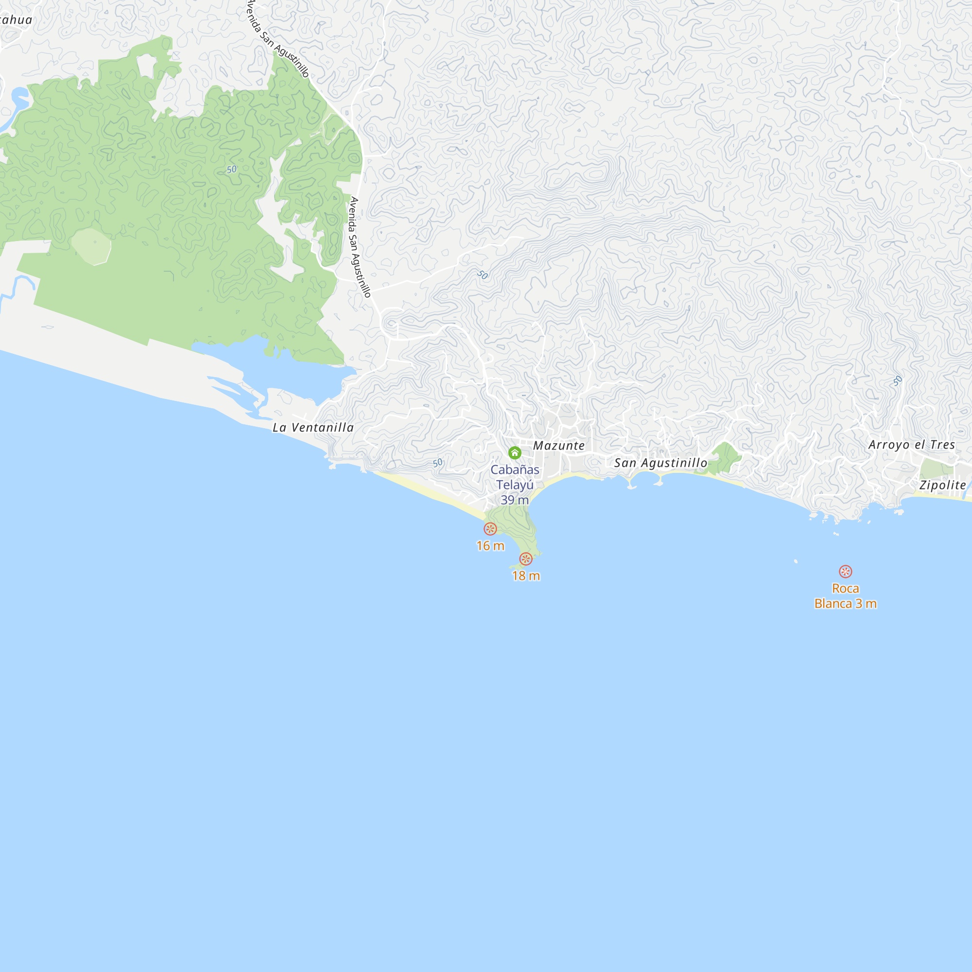 Cabañas Magicos map
