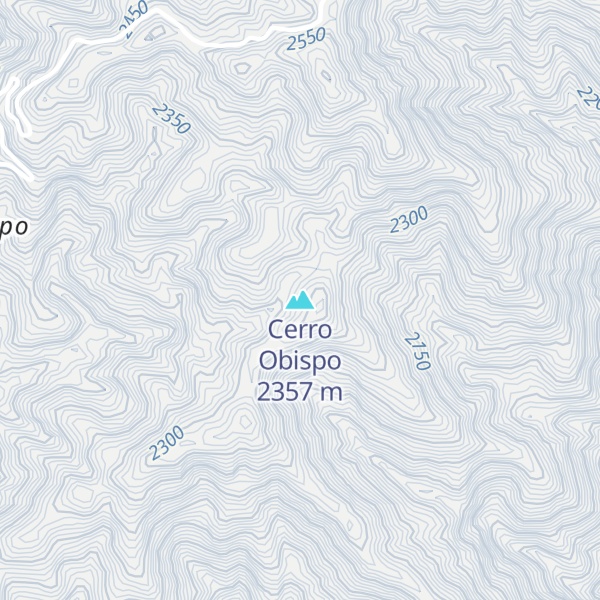 Map of Cerro Obispo