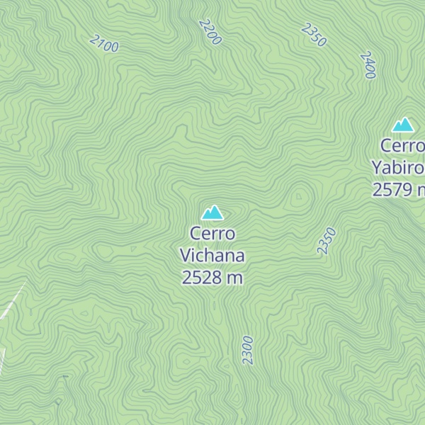 Map of Cerro Vichana