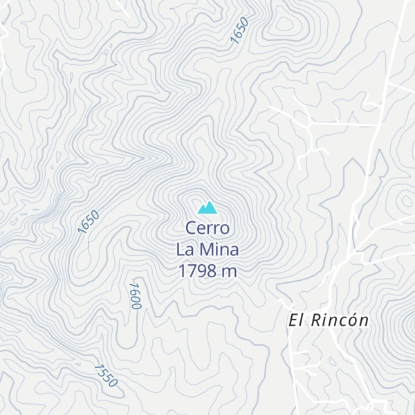 Map of Cerro La Mina