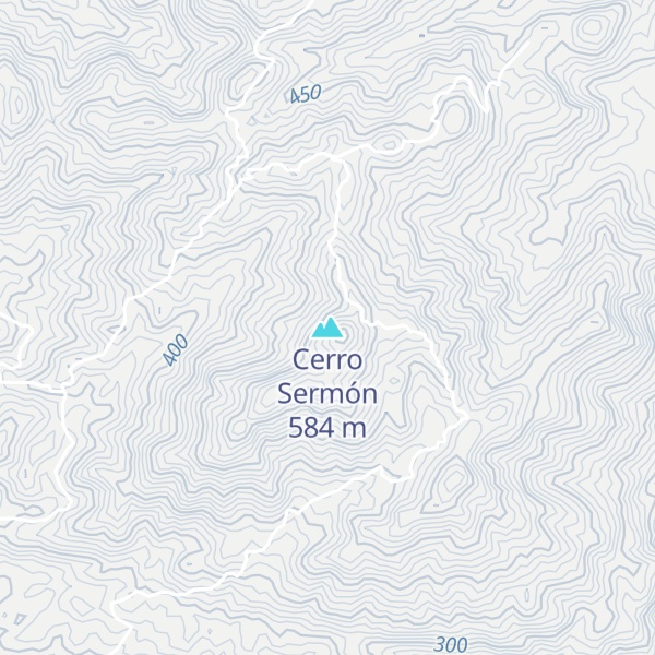 Map of Cerro Sermón