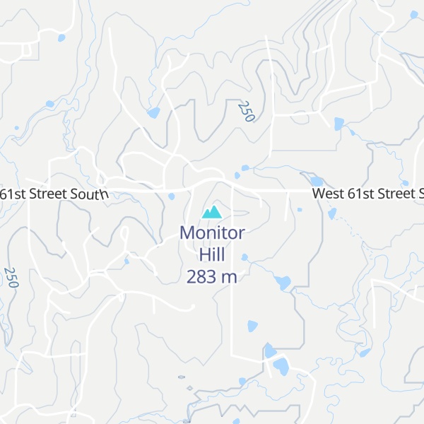 Map of Monitor Hill