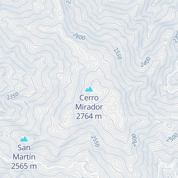 Map of Cerro Mirador