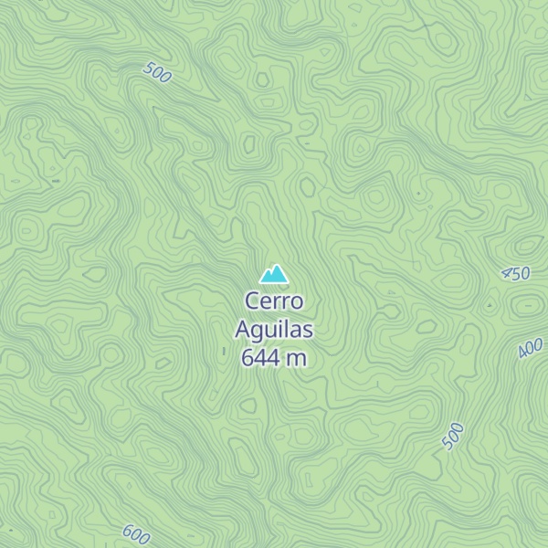 Map of Cerro Aguilas