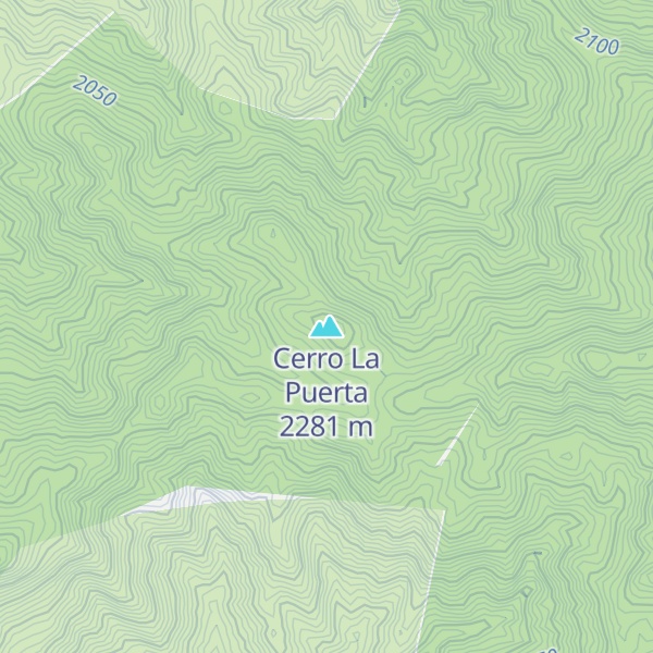 Map of Cerro La Puerta