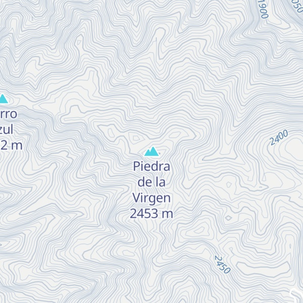 Map of Piedra de la Virgen