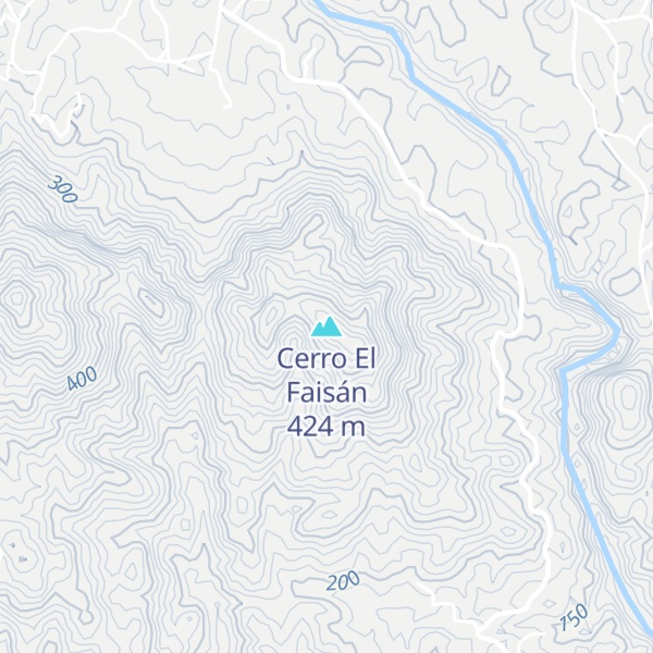 Map of Cerro El Faisán