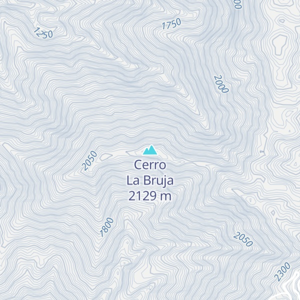 Map of Cerro La Bruja