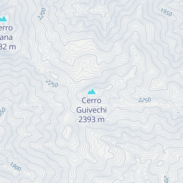 Map of Cerro Guivechi