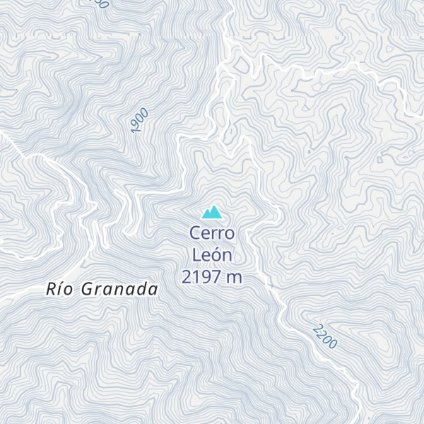 Map of Cerro León