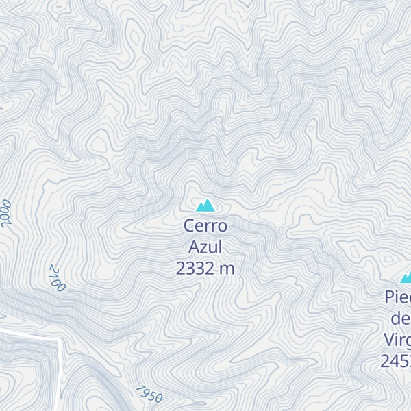Map of Cerro Azul