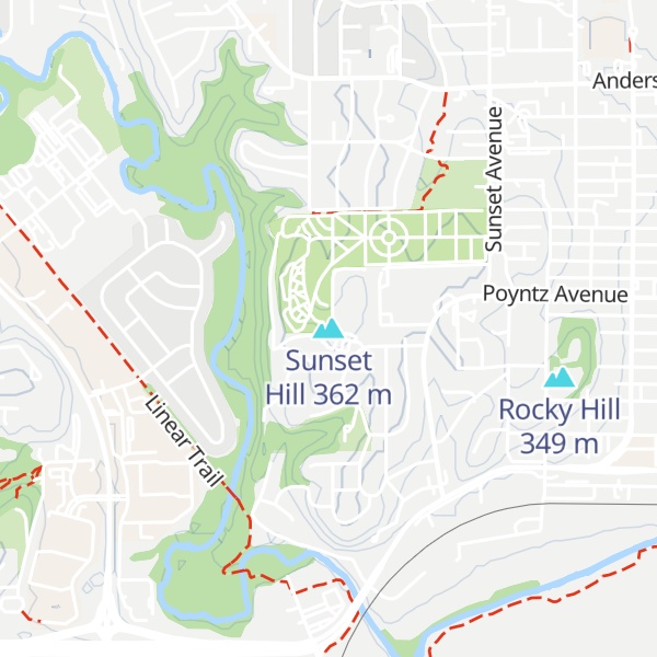Map of Sunset Hill