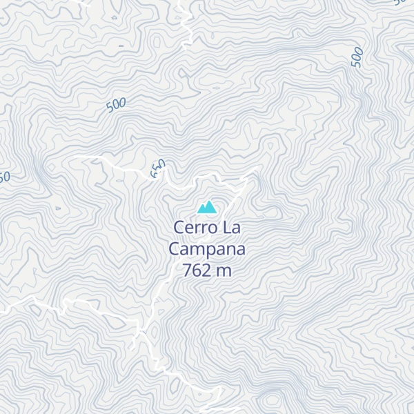 Map of Cerro La Campana