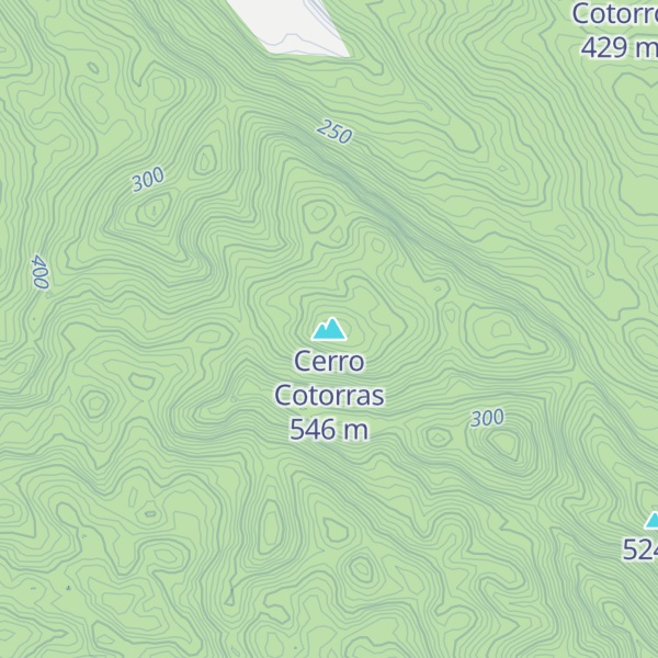 Map of Cerro Cotorras