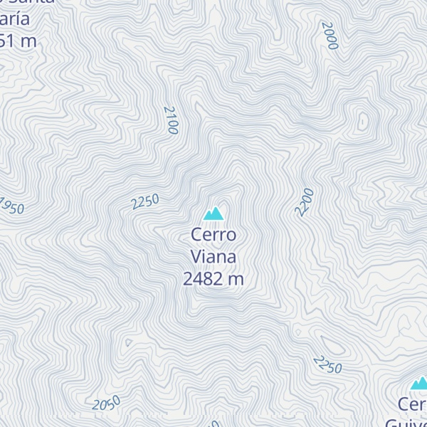 Map of Cerro Viana