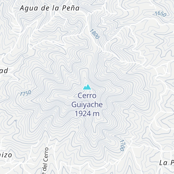 Map of Cerro Guiyache
