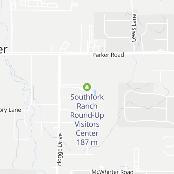 Map of Southfork Ranch Round-Up Visitors Center