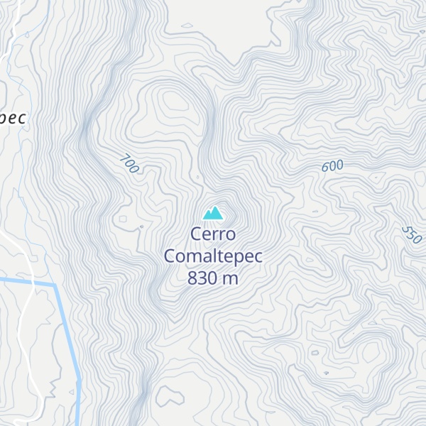 Map of Cerro Comaltepec