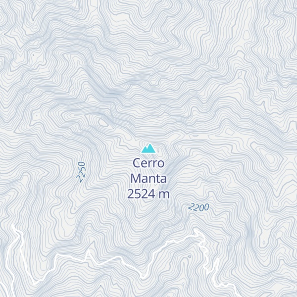 Map of Cerro Manta