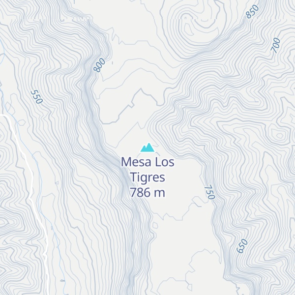 Map of Mesa Los Tigres