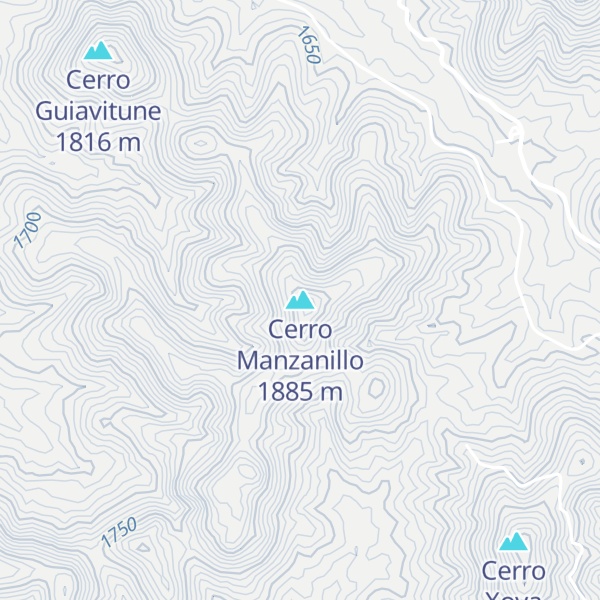 Map of Cerro Manzanillo