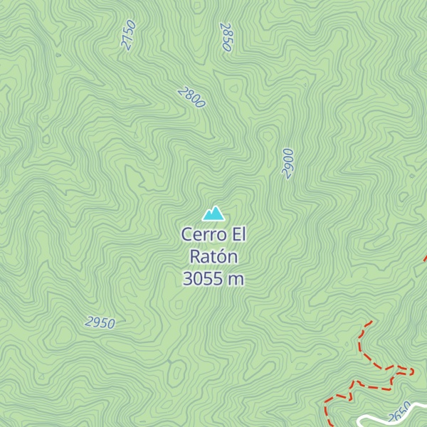 Map of Cerro El Ratón