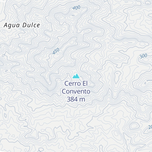Map of Cerro El Convento