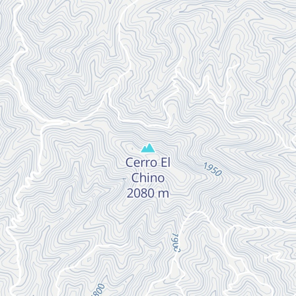 Map of Cerro El Chino