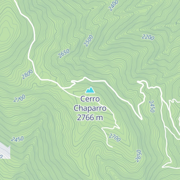Map of Cerro Chaparro
