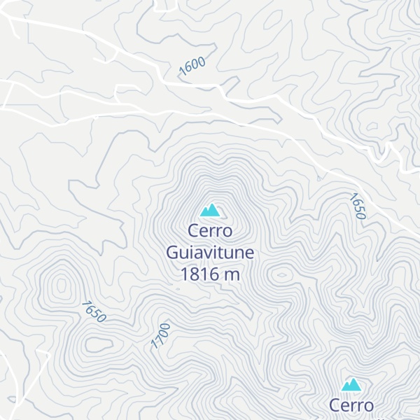 Map of Cerro Guiavitune