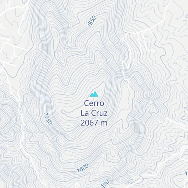 Map of Cerro La Cruz