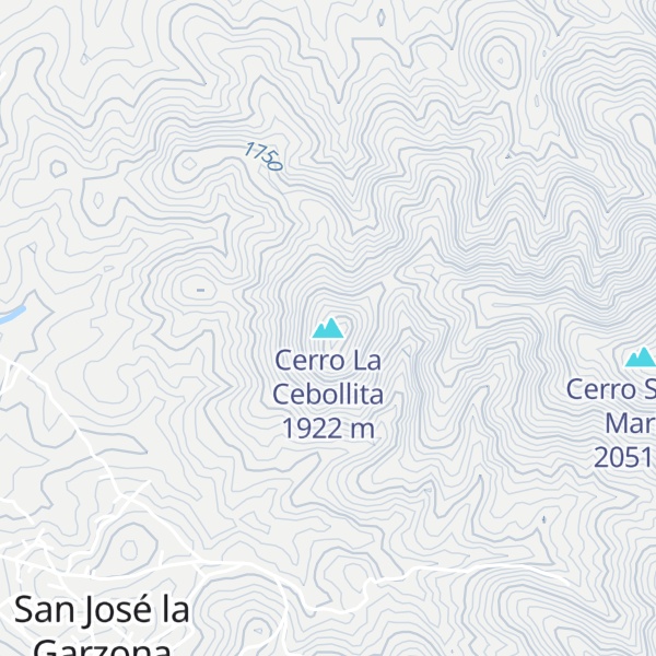 Map of Cerro La Cebollita