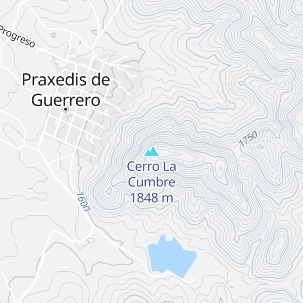 Map of Cerro La Cumbre