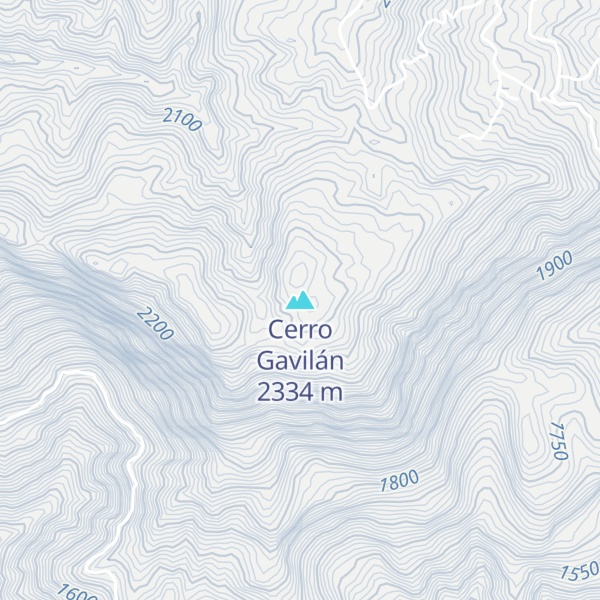 Map of Cerro Gavilán