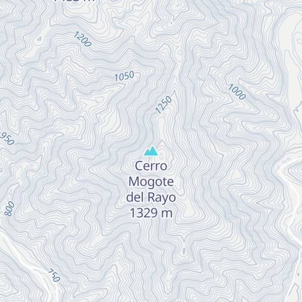 Map of Cerro Mogote del Rayo