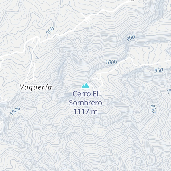 Map of Cerro El Sombrero