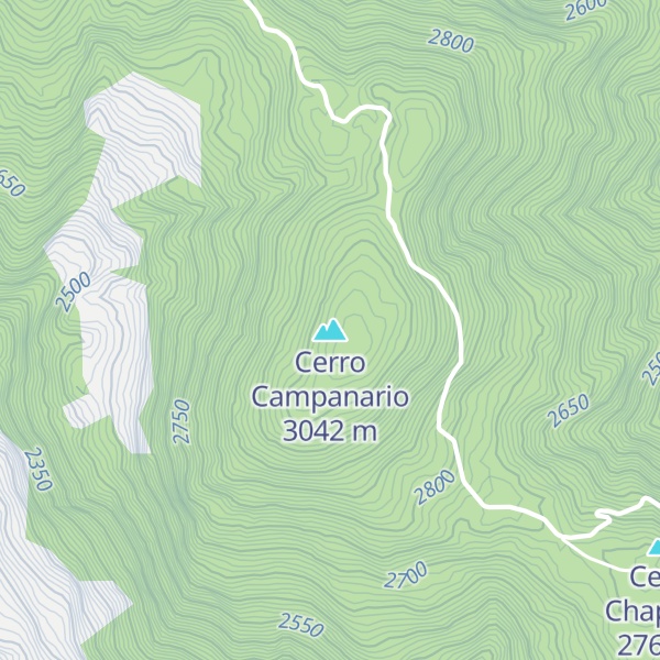 Map of Cerro Campanario