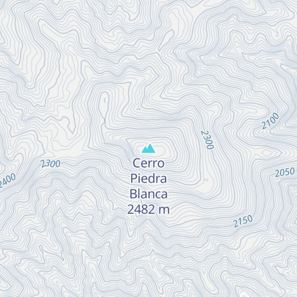 Map of Cerro Piedra Blanca