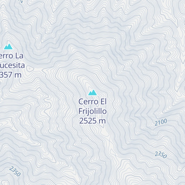 Map of Cerro El Frijolillo