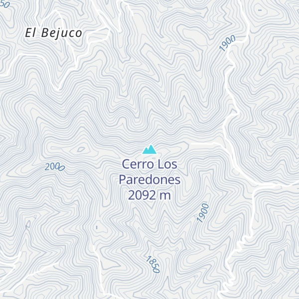 Map of Cerro Los Paredones
