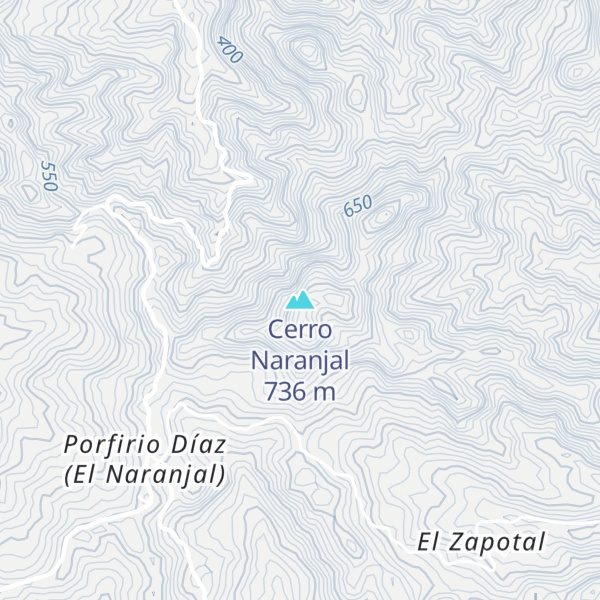 Map of Cerro Naranjal