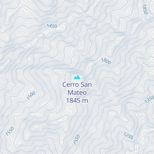 Map of Cerro San Mateo