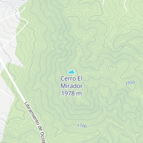 Map of Cerro El Mirador