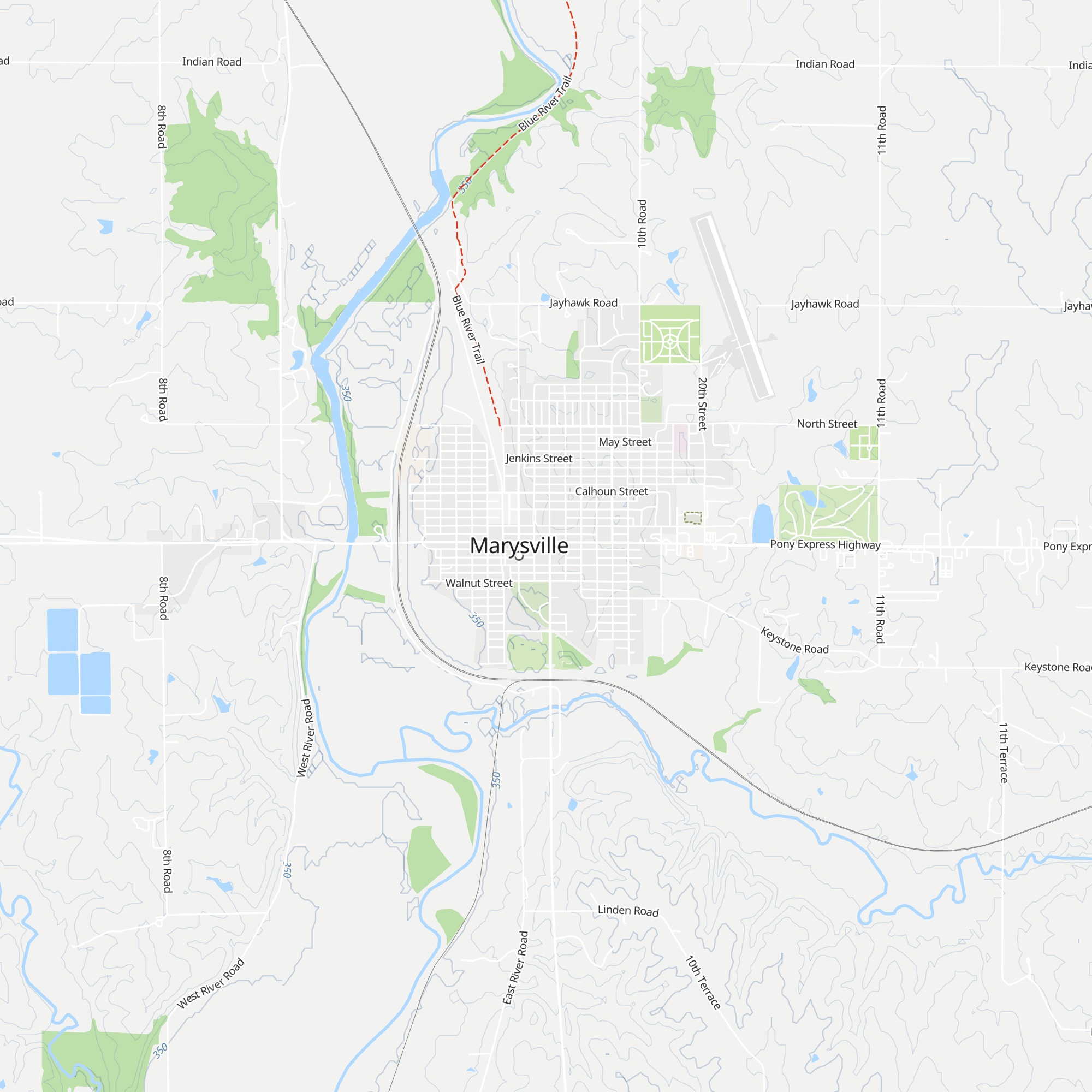 Marshall County Visitor Center map