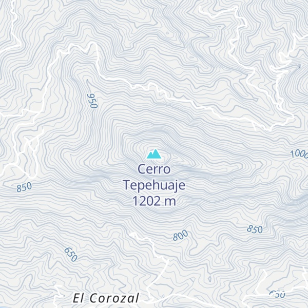 Map of Cerro Tepehuaje