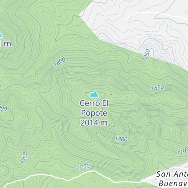Map of Cerro El Popote