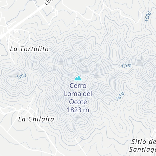Map of Cerro Loma del Ocote
