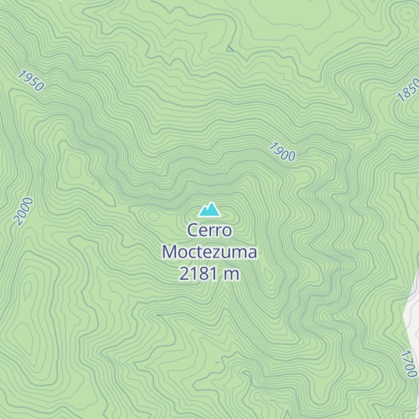 Map of Cerro Moctezuma